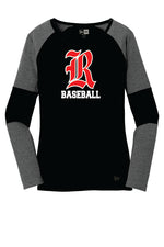 Load image into Gallery viewer, New Era® Ladies Tri-Blend Performance Baseball Tee (Old English R)

