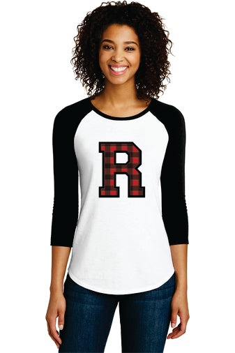 District ® Women’s Fitted Very Important Tee ® 3/4-Sleeve Raglan (Standard R)