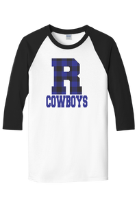 Richview Cowboys 3/4 Buffalo Plaid Raglan