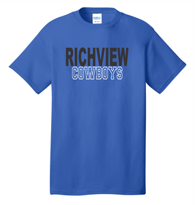 Richview Cowboys Tee (Block)